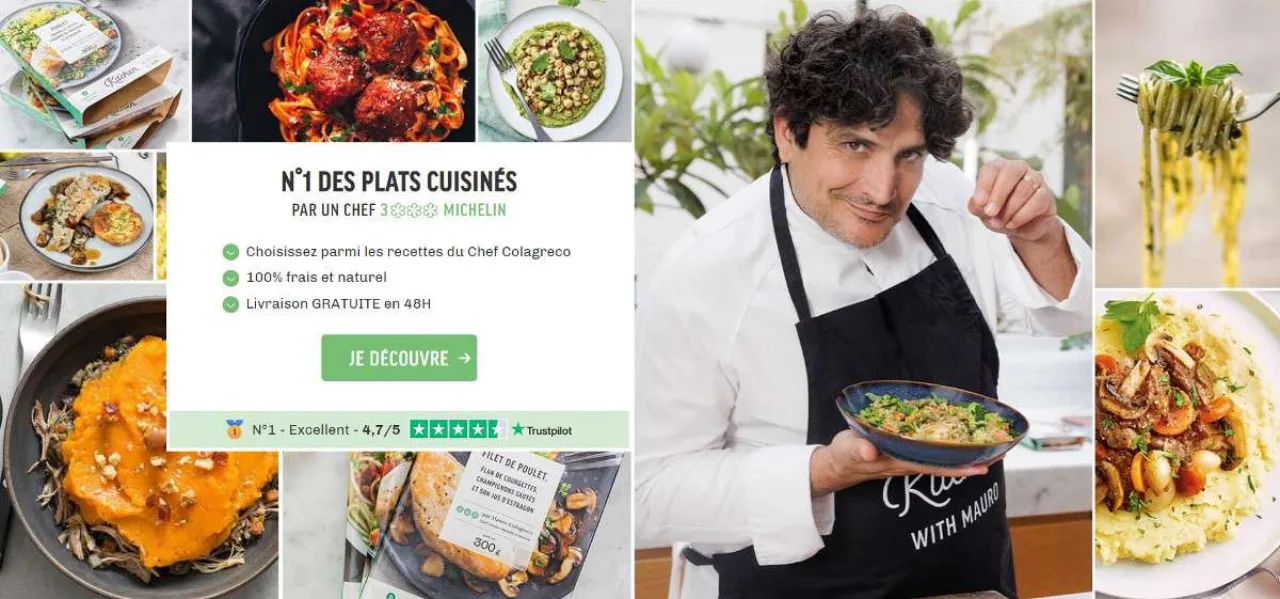 Plat préparé Kitchen Daily signé par un chef