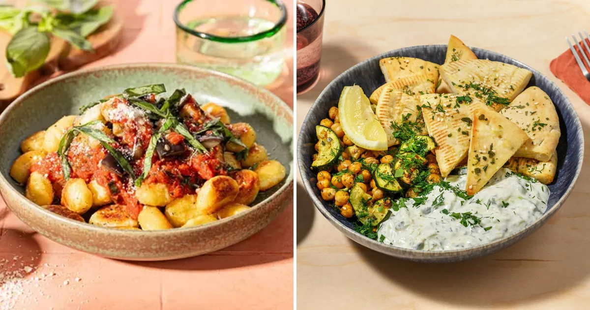Deux plats cuisinés à partir des box Quitoque et HelloFresh